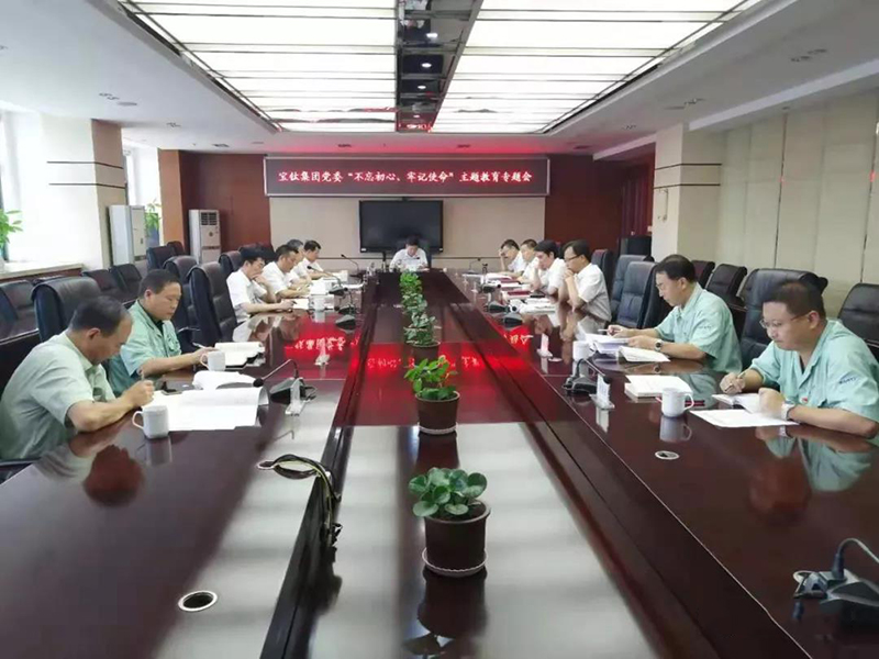 公司黨委召開“不忘初心、牢記使命”主題教育 對照黨章黨規(guī)找差距專題會議